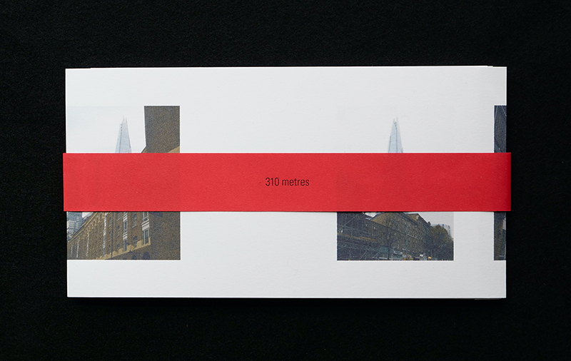 310m photobook by John Standing, photos of the Shard, front