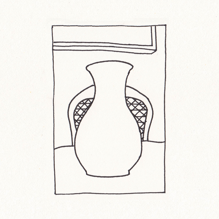 drawing of vase Will Dalton
